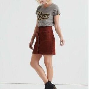 Lucky Brand A-Line Skirt in Rich Brown